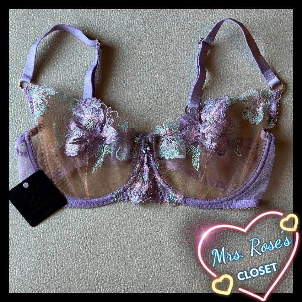 Honey Birdette Christine Unicorn Bra Size US 36DDD/F, UK 36E, EU 80F, Aus 14E